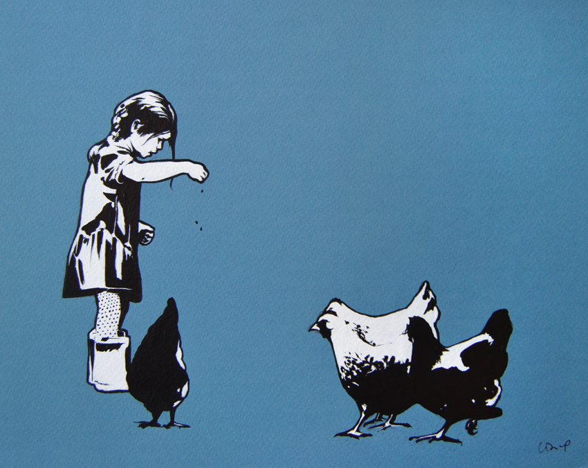 'Feeding the Chickens II' by artist Lisa Pettersson